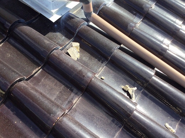 欠落していた漆喰